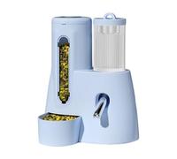 Distributeur d'eau 2 en 1 pour lapins, porcs, hérissons, hamsters, furets, petits rongeurs, grand distributeur automatique pour cages, idéal pour les animaux domestiques, avec boîtier en plastique