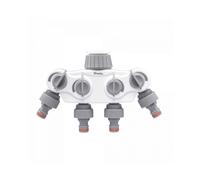 Distributeur D'Eau 4 Voies Avec Vannes Pour Robinet 1" Ou 3/4"