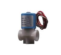 Distributeur d'eau à électrovanne en plastique NC AC220V 24V 12V DC 1/4 po 1/8 po, vanne à 2 voies for purificateur d'eau machine RO 1 pièce(1/4",AC220V)