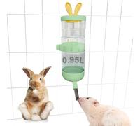 Distributeur d'eau automatique de grande capacité pour hamster, cochon d'Inde, hamsters, furets, chinchillas, hérissons et rongeurs (vert, 950 ml)