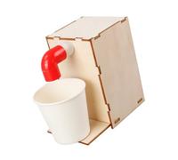 Distributeur d'eau automatique en bois - Kit de construction - Modèle d'expérimentation scientifique pour enfants - Projet éducatif MINT - Projet d'apprentissage à la menthe