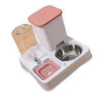 Distributeur d'eau automatique et mangeoire pour chats de différentes tailles - 2 en 1 - Station d'arrosage et d'alimentation pour animaux domestiques - Gamelle pour chien avec distributeur d'eau en