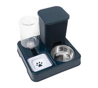 Distributeur d'eau automatique et mangeoire pour chats de différentes tailles - 2 en 1 - Station d'arrosage et d'alimentation pour animaux domestiques - Gamelle pour chien avec distributeur d'eau