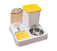 Distributeur d'eau automatique et mangeoire pour chats de différentes tailles - 2 en 1 - Station d'arrosage et d'alimentation pour animaux domestiques - Gamelle pour chien avec distributeur d'eau