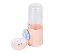 Distributeur d'eau automatique pour animal domestique - 500 ml - Fontaine à eau suspendue - Pour petits animaux - Pour bouteille d'eau - Pas de goutte à goutte - Pour cage avec support - Remplissage