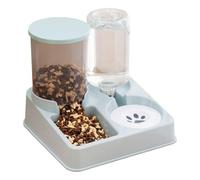 Distributeur d'eau Automatique pour Animaux de Compagnie - Bol de Nourriture intégré pour Chat, Double Bol pour Chats et Chiens | Mangeoire de contrôle Acceptable de Variation de Portion de Chat, Bol