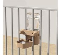 Distributeur d'eau automatique pour chat et chien avec bouton de réglage pour une utilisation en intérieur Design étanche Marron 25 cm