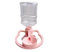 Distributeur d'eau automatique pour chat, station d'abreuvement sans filtre, support de bol d'eau de recharge automatique avec adaptateur de bouteille, base d'aspiration anti-déversement pour chats