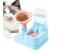 Distributeur d'eau automatique pour chien 2 en 1 antidérapant hauteur | Distributeur d'eau pour chien - Aliments secs pour chiots de petite, moyenne et grande race, maison, salon, balcon extérieur