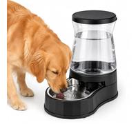 Distributeur d'eau automatique pour chien de 11 L en acier inoxydable avec gravité, sans BPA, grande capacité pour chiens et chats de taille moyenne et grande