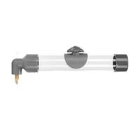 Distributeur d'eau automatique pour oiseaux - 260 ml - Bec aiguille - Grande capacité - Anti-fuite - Dispositif de boisson automatique pour oiseaux - L (gris)