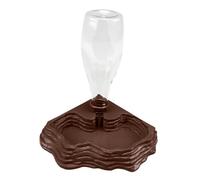 Distributeur d'eau automatique pour reptiles - Terrarium pour dragons barbus - Tortue Grenouille - Marron - 10,5 x 20,5 cm