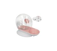 distributeur d'eau avec filtre - mpets - snail - 2800 ml - blanc, rose & transparent