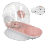 Distributeur d'eau avec filtre - Mpets - SNAIL - 2800 ml - Blanc Rose & Transparent