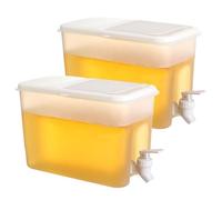 Distributeur d'eau avec robinet 2 pièces distributeur de boissons de 3, 5 L boisson étanche qualité alimentaire distributeurs boissons résistants à la température à large bouche pour les réfrigé