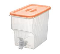 Distributeur d'eau avec robinet, distributeur de boissons en plastique anti-fuite de 1 gallon avec couvercle, distributeur de jus glacé pour réfrigérateur, pour fête, bar, cuisine, (C, One Size)