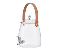 Distributeur d'eau avec robinet - Distributeur d'eau anti-fuite pour réfrigérateur - Anti-bourrage de grande capacité Carafe pour jus et thé pour utilisation en bar, camping, cuisine, extérieur