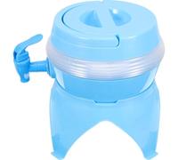Distributeur D'eau avec Robinet Pliable 3, 5 L en Plastique Bleu