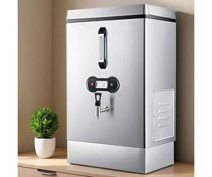 Distributeur d'eau bouillante instantanée 40 L, 3000 W Chauffe-eau commercial pour restaurant, hôtel, maison, double filtration, recharge automatique, acier inoxydable