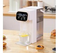 Distributeur d'eau chaude, 3 L avec 12 températures réglables et 8 quantités d'eau, chauffe rapide 3 secondes, écran tactile LED, sécurité enfant anti-brûlure, pour cuisine, bureau