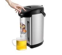 Distributeur d'eau chaude, 4 l, 750 W, en acier inoxydable, avec 3 méthodes de sortie, protection contre la surchauffe, thermostat pour bureaux, hôtels et appartements