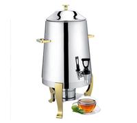 Distributeur d'Eau Chaude en Acier Inoxydable 13L - Fontaine à Boissons pour Café, Thé et Soupes - Robinet Étanche, Idéal Bureau, Fêtes, Buffet Froid et Camping