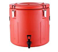 Distributeur d'eau chaude en acier inoxydable, urne à café de 16 L et récipient à soupe, baril thermique isotherme commercial, garde au chaud pendant 6 heures, idéal pour les restaurants et les