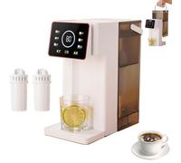 Distributeur d'eau chaude instantanée 3 L avec 2 filtres, 6 réglages de température et 8 options de volume, chaudière à eau, nettoyage et verrouillage automatiques, écran Instant Hot Water Dispenser