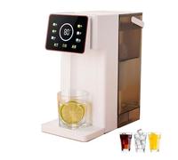 Distributeur d'eau chaude instantanée de 3 L avec filtre et support, écran tactile LED, nettoyage et verrouillage automatiques, 8 options de volume et 6 réglages de température, pour cuisine, maison