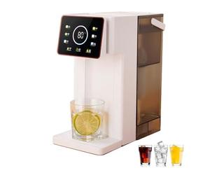 Distributeur d'eau chaude instantanée de 3 L avec filtre et support, écran tactile LED, nettoyage et verrouillage automatiques, 8 options de volume et 6 réglages de température, pour cuisine, maison