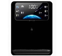 Distributeur d'eau chaude mural, chauffe-eau électrique 2200 W, chauffage rapide en 3 secondes, quatre niveaux de volume d'eau et cinq niveaux de température, for le bureau(Black)