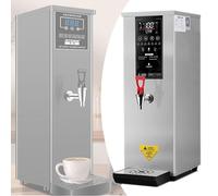 Distributeur d'eau Chaude Professionnel 25 L, Chauffe-Eau Électrique pour Restauration 1000 W, Température Réglable, Grand Débit 60 L/h, Infusion Rapide Silver