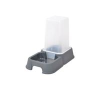 Love Story Distributeur d'eau ou de croquettes en plastique 3,5 l Gris