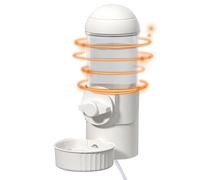 Distributeur d'eau de cage pour chien, distributeur automatique de siphon, eau chauffée pour lapin, alimentation USB pour animaux domestiques, distributeur d'eau chauffant pour lapin 500 ml avec