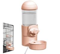 Distributeur d'eau de cage pour chien, distributeur automatique de siphon, eau chauffée pour lapin, alimentation USB pour animaux domestiques, distributeur d'eau chauffant pour lapin 500 ml avec