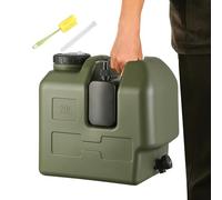 Distributeur d'eau de camping - Équipement de plein air portable | Grand flacon de savon à main avec bec verseur de 20 l, rangement anti-fuite, récipient léger et pliable pour randonnée, pique-nique