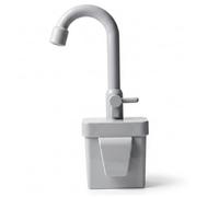 Distributeur d'eau de Cuisine en Boue, Robinet d'évier de Jeu électrique Gris avec Circulation 'Eau - Accessoire 'évier Jeu pour Enfants pour Faire Semblant Cuisine, Jeux Vaisselle et l