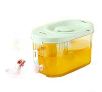 Distributeur d'eau de grande capacité avec robinet, carafe d'eau froide transparente de 4 L, distributeur de boissons à large goulot pour jus et thé glacé, pichet double filtre pour (C)