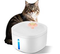 Distributeur d'eau de grande capacité de 2,6 L pour chat et chien, avec stérilisation à la lumière bleue, deux modes de sortie, faible économie d'énergie et silencieux