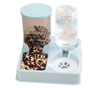 Distributeur d'eau de voiture pour chats - Alimentation en eau pour animaux de compagnie, bol d'alimentation automatique | Portable 2 en 1 distributeur de nourriture et d'eau pour chat - Double bol