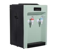 Distributeur d'eau électrique, 220V fontaine à eau bureau maison machine à boissons chaudes et froides - distributeur d'eau chaude seau machine à eau thermos bouilloire, 24×24×36cm (noir + vert)