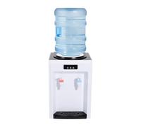 Distributeur d'eau électrique - 24 x 24 x 36 cm - Distributeur d'eau chaude et froide - 220 V - Seau utilisable de 4,5 à 18,9 l - Distributeur d'eau froide - Noir et blanc