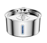 Distributeur d'eau électrique automatique 2,6 l pour animaux domestiques - Fontaine à boire - En acier inoxydable - Pour chats et chats