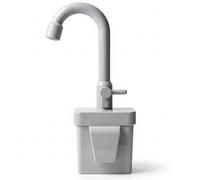 Distributeur d'eau électrique gris, cuisine de boue, robinet d'évier de jeu avec eau en circulation pour les tout-petits, jeux vaisselle et lavage cuisine