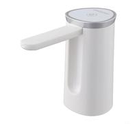 Distributeur d'eau électrique pour carafes d'eau, portable et rechargeable avec charge de type C, batterie 800 mAh, fonctionnement tactile, pliable (blanc)