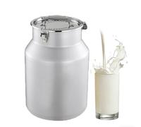 Distributeur d'eau en acier inoxydable avec joint de seau à lait pour le transport et le stockage, capacité de 6 l