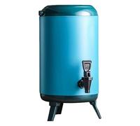 Distributeur d'eau en acier inoxydable,baril isolé en acier inoxydable 304 avec robinet et poignée,couvercle scellé,eau chaude/froide,café,urne à jus pour usage commercial et domest Finnish Green 10L