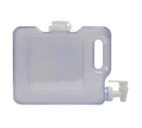 Distributeur d'eau en plastique pour réfrigérateur avec robinet, pour réfrigérateur fin avec poignée, réservoir de stockage de boissons de grande capacité 3 à 7,5 L, bleu transparent (3 l)