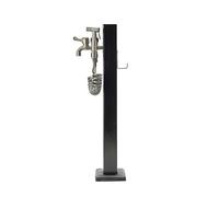 Distributeur d'eau extérieur en acier inoxydable avec robinet et pistolet pulvérisateur - Bouche anti-gel autoportante pour utilisation dans le jardin