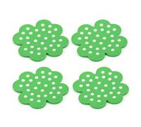 Distributeur d'eau Flottant pour Abeilles, 4 Pièces, Station de Pollinisation en Mousse pour Jardin Extérieur et étangs 6,10x6,10x0,39 Pouces (Green)